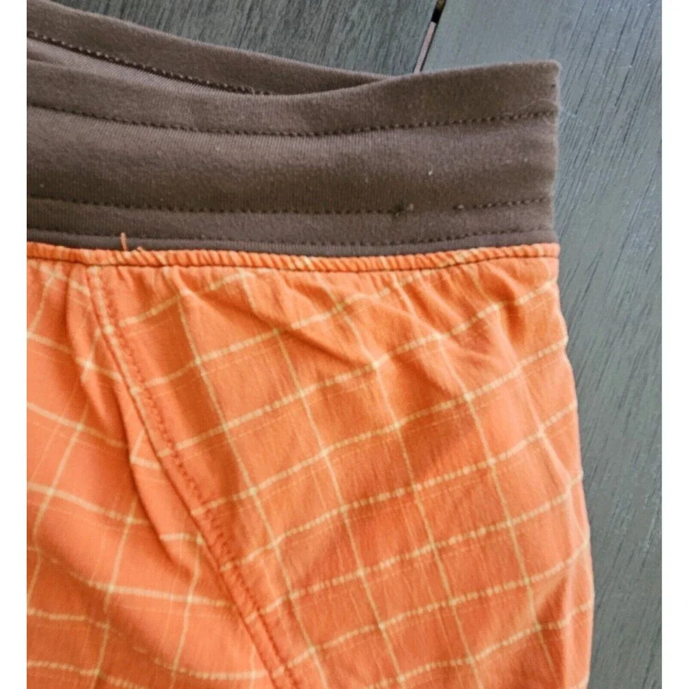 Mountain Hard Wear Checkered Pacer Skort Short Skirt Orange Brown Gorpcore - Picture 5 of 11
